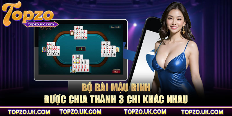 Bộ bài mậu binh được chia thành 3 chi khác nhau