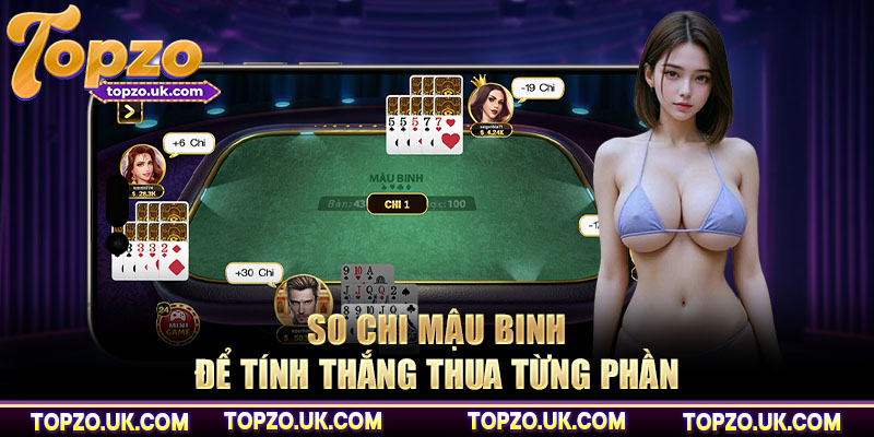 So chi mậu binh để tính thắng thua từng phần